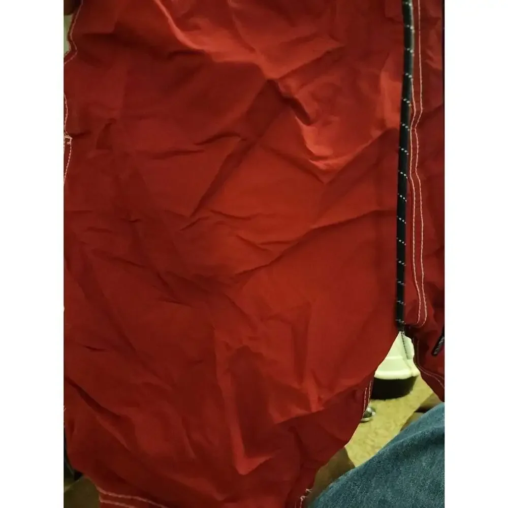 Vintage Nautica Swim Trunks Sz Laege Red Excellent CR3